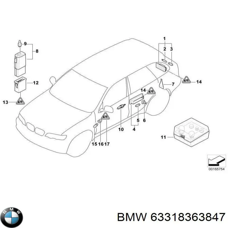 63318363847 BMW 