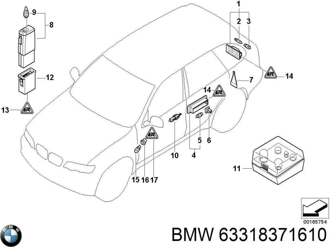  BMW 63318371610 preço, a partir de 28,10 USD