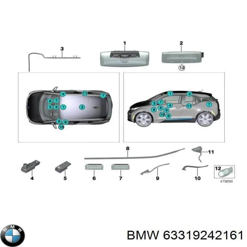Lanterna dianteira da luz de fundo para os pés BMW 63319242161 preço, a partir de 25,33 USD