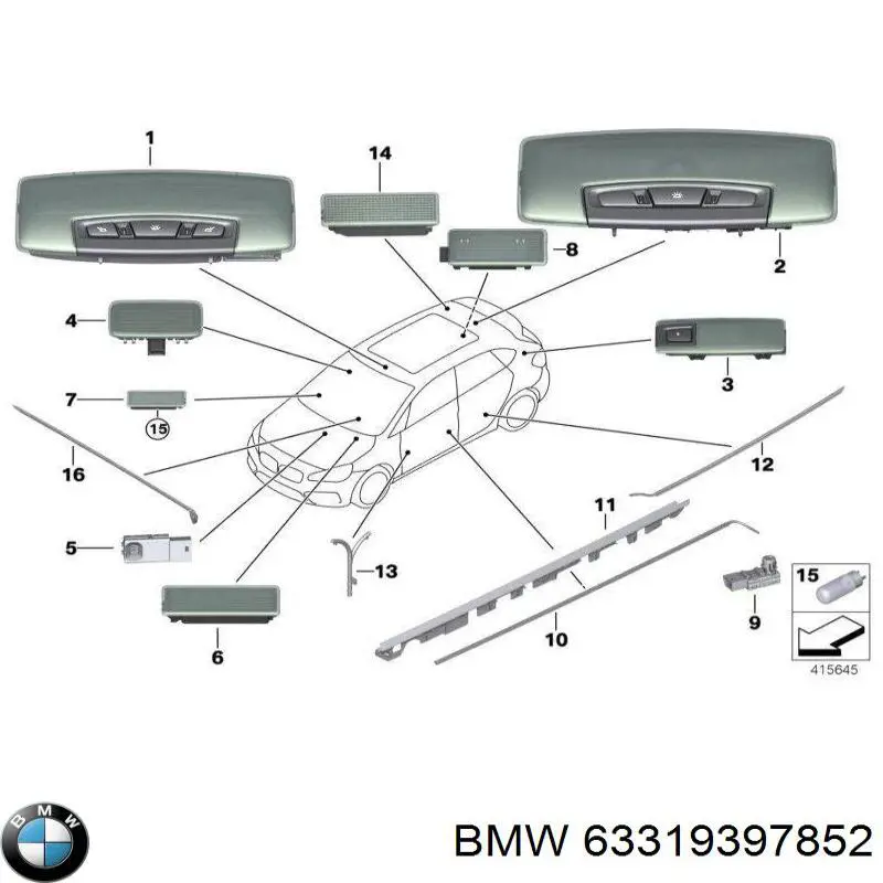  BMW 63319397852 preço, a partir de 40,86 USD