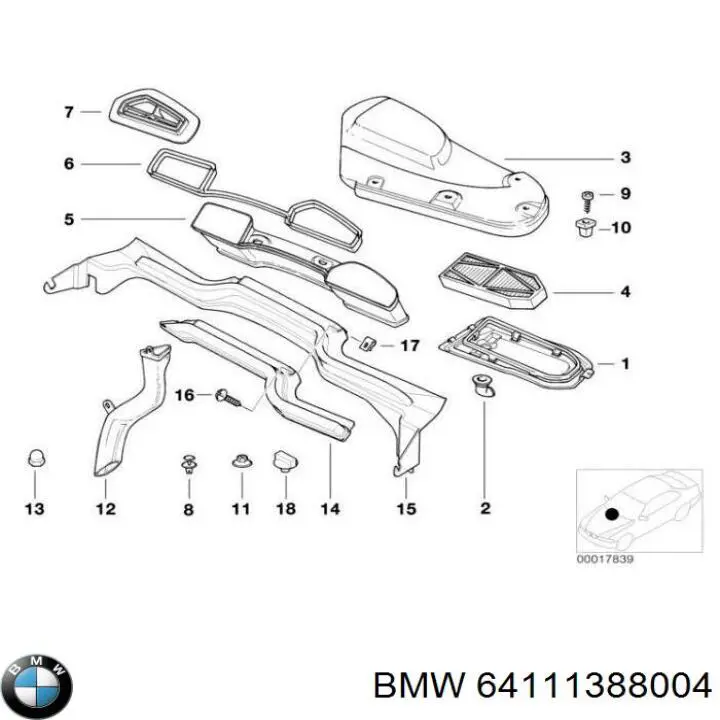  BMW 64111388004 preço, a partir de 16,48 USD