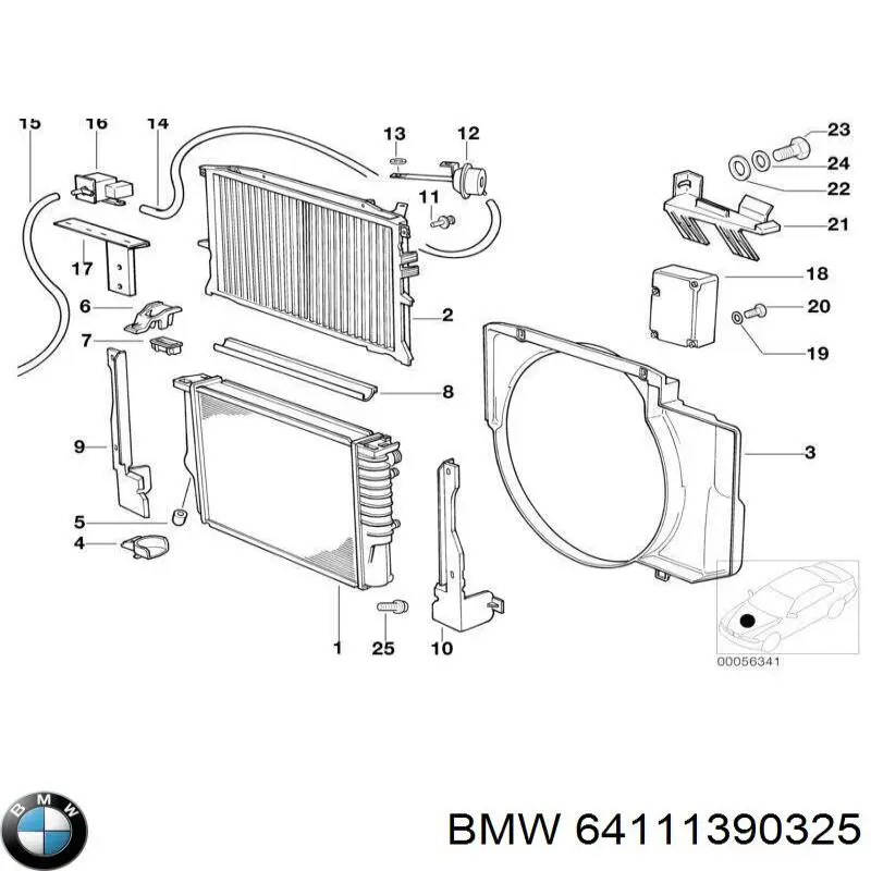 Compre 64111390325 BMW Sensor de sujidade de ar