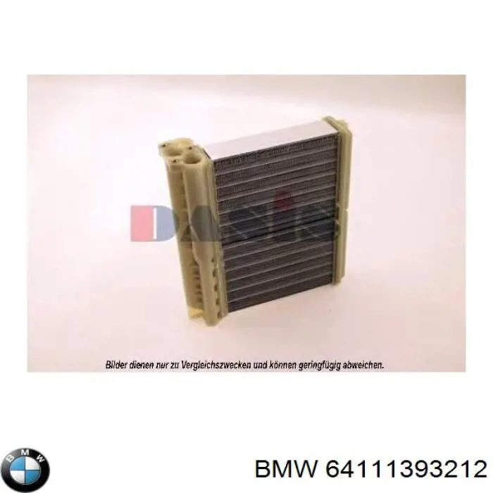 Compre 64111393212 BMW Radiador de forno (de aquecedor)