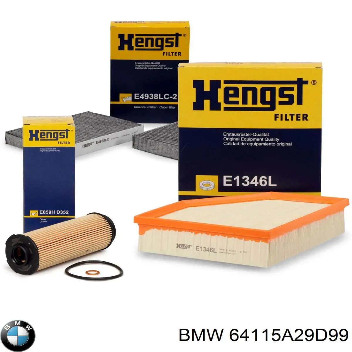64115A29D99 BMW Filtro de salão