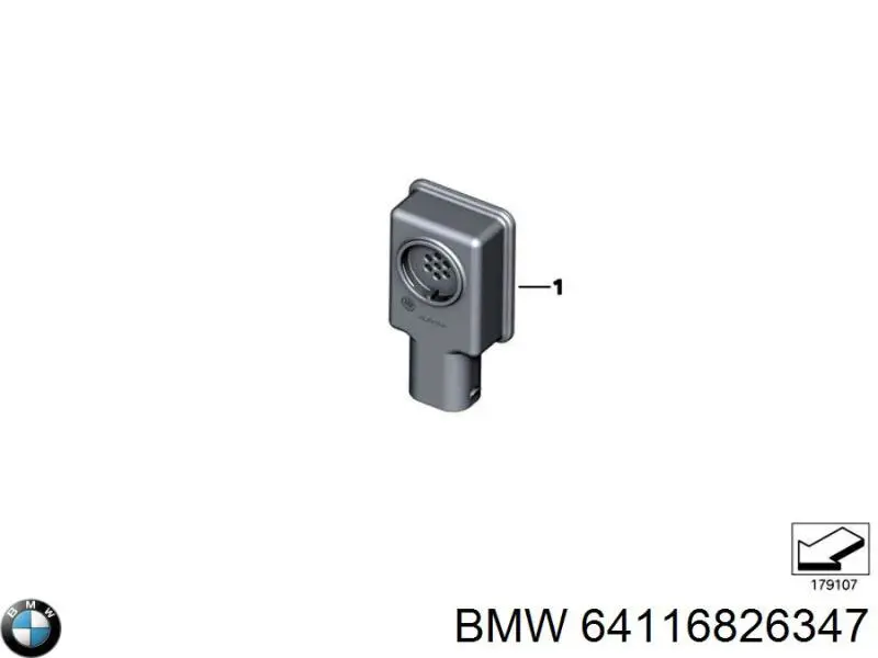 Sensor de sujidade de ar 64116833647 BMW