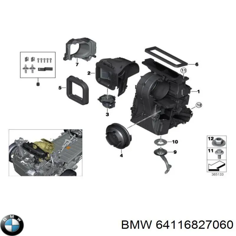 Caixa de forno montado BMW 64116827060 preço, a partir de 929,90 USD