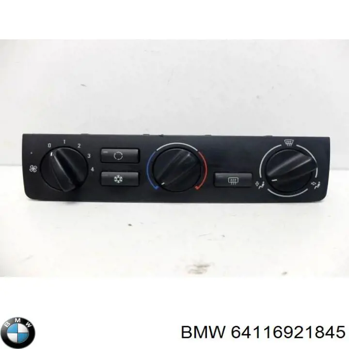 64116921845 BMW Unidade de controlo dos modos de aquecimento/condicionamento