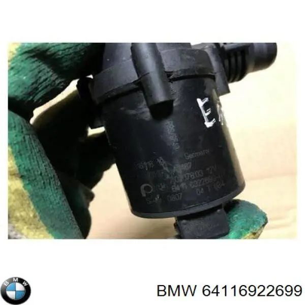 Compre 64116922699 BMW Bomba de água (bomba) de esfriamento, adicional elétrica
