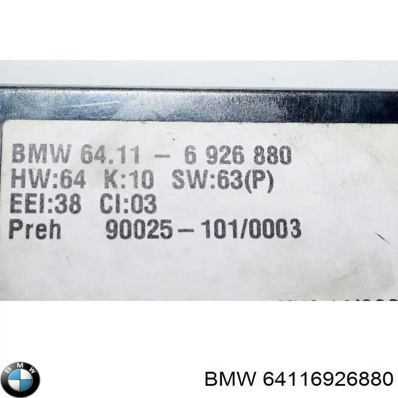 Unidade de controlo dos modos de aquecimento/condicionamento BMW 64116915808 preço, a partir de 368,36 USD