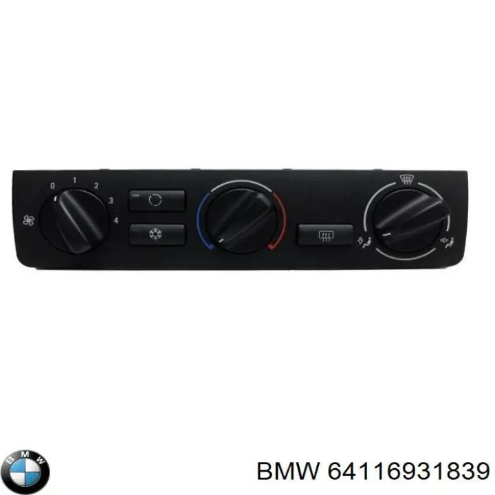 64116931839 BMW Unidade de controlo dos modos de aquecimento/condicionamento