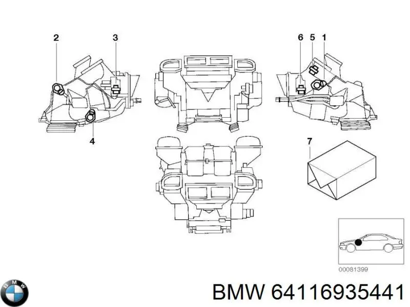 64116935441 BMW 
