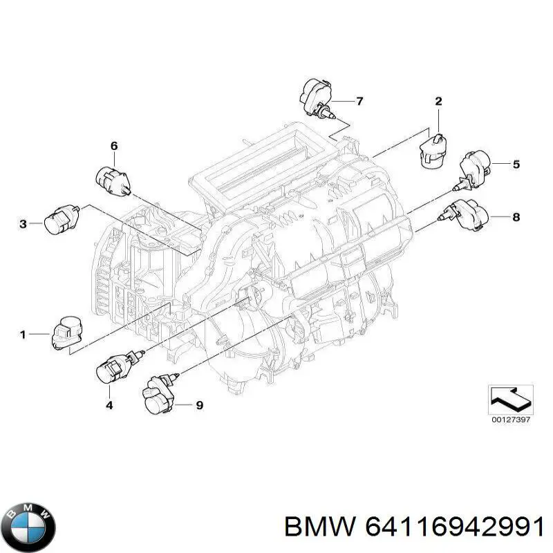 6930298 BMW Acionamento de comporta de forno