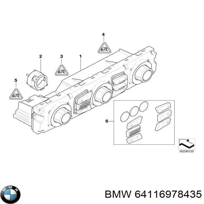 Compre 64119122398 BMW Unidade de controlo dos modos de aquecimento/condicionamento