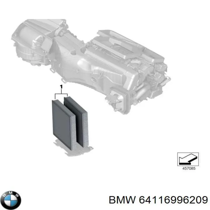 Filtro de salão BMW 64116996209 preço, a partir de 18,53 USD