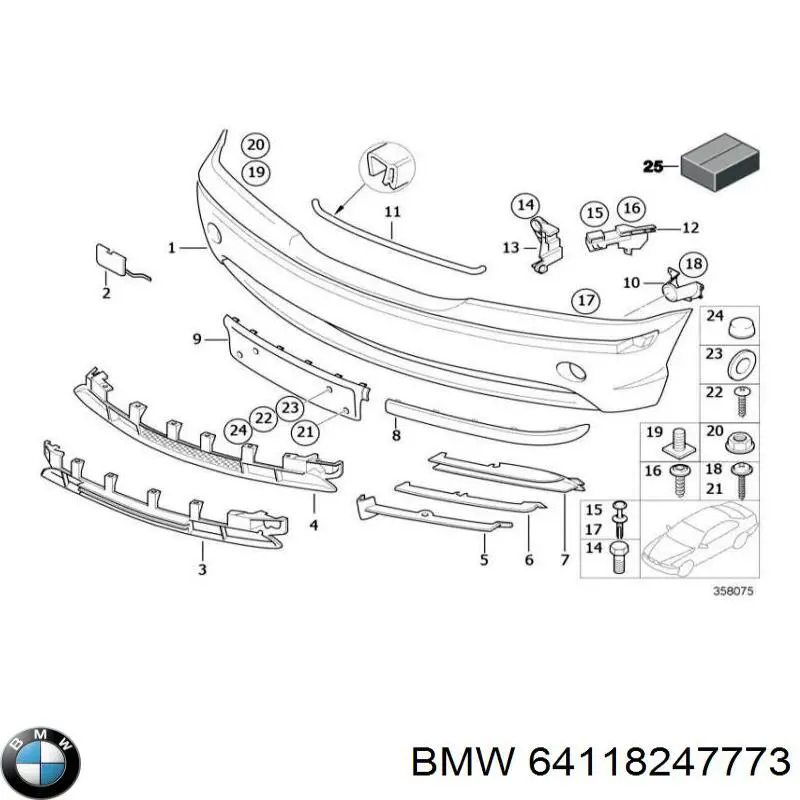 Compre 64118247773 BMW 