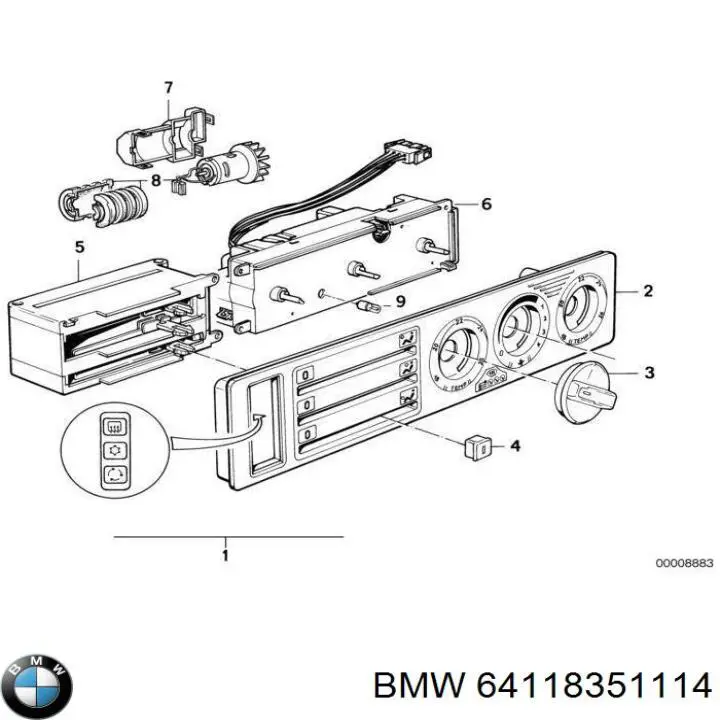 Compre 64118351114 BMW 