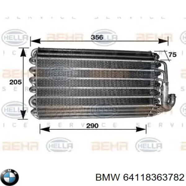 Vaporizador de aparelho de ar condicionado BMW 64118363782 preço, a partir de 131,88 USD