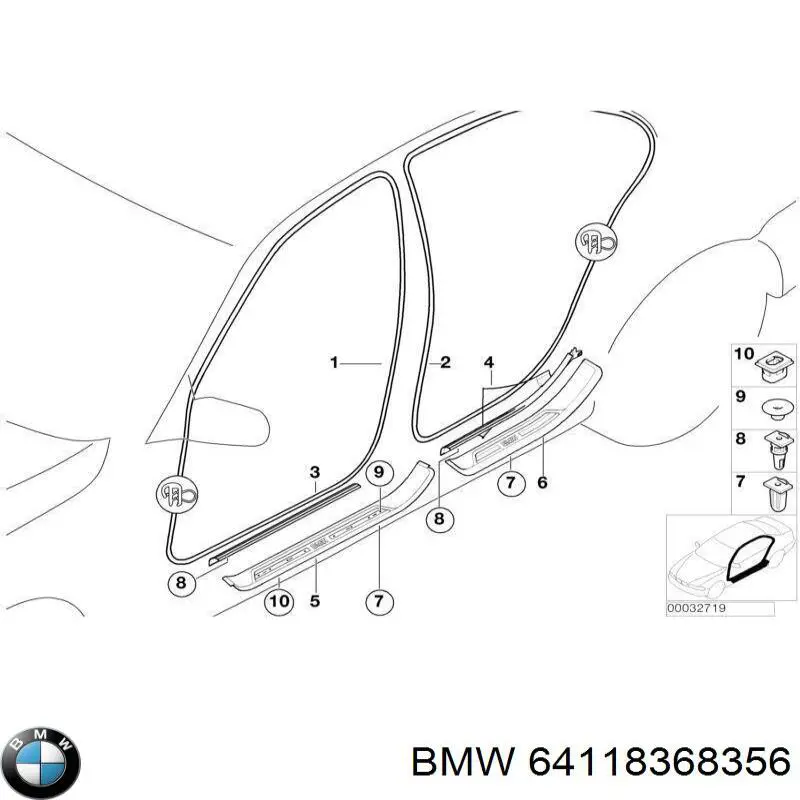  BMW 64118368356 preço, a partir de 13,09 USD