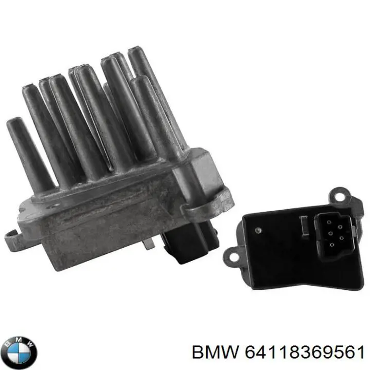 Resistor (resistência) traseiro de ventilador de forno (de aquecedor de salão) BMW 64118369561 preço, a partir de 94,28 USD