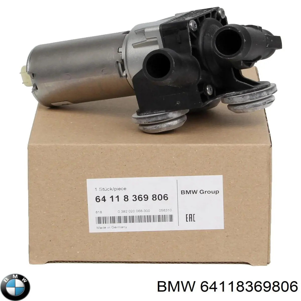 Compre 64118369806 BMW Bomba de água (bomba) de esfriamento, adicional elétrica