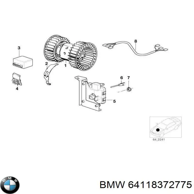  BMW 64118372775 preço, a partir de 55,97 USD