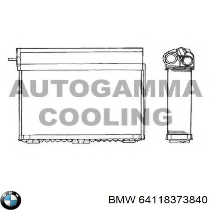 Radiador de forno (de aquecedor) BMW 64118373840 preço, a partir de 44,27 USD