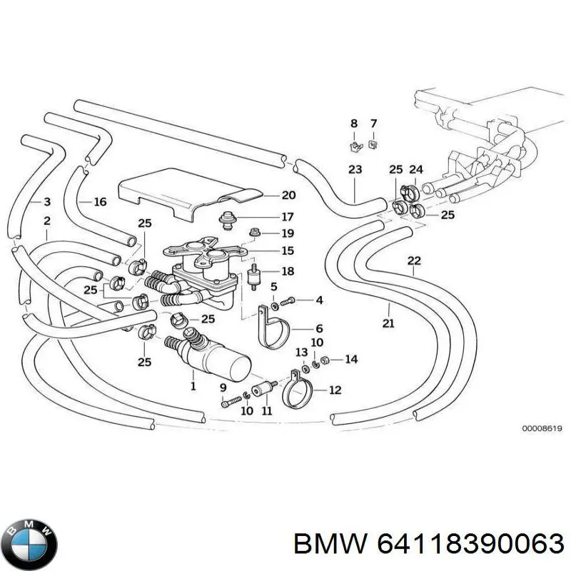 Bomba de água (bomba) de esfriamento, adicional elétrica BMW 8390063 preço, a partir de 74,85 USD