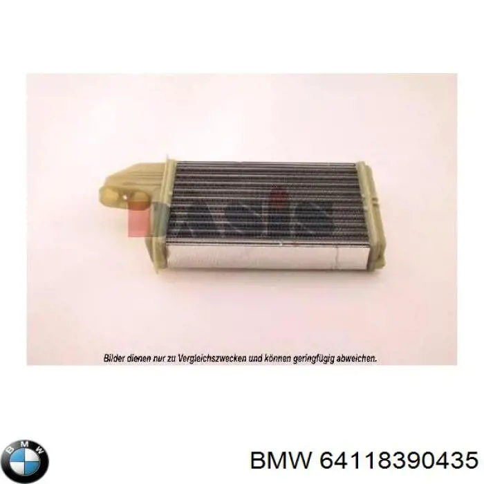 Compre 64118390435 BMW Radiador de forno (de aquecedor)