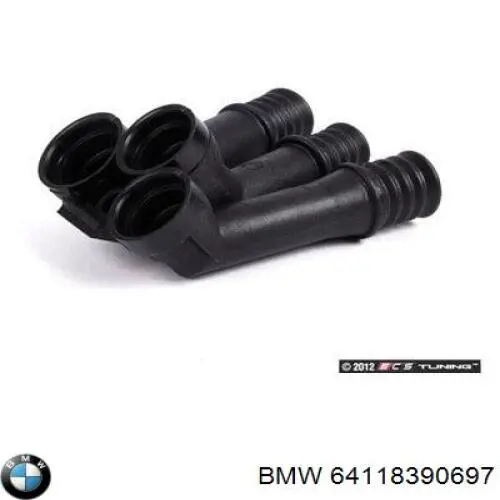 Flange do sistema de esfriamento (união em T) BMW 64118390697 preço, a partir de 26,60 USD