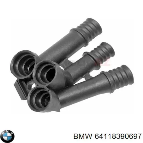 Compre 64118390697 BMW Flange do sistema de esfriamento (união em T)