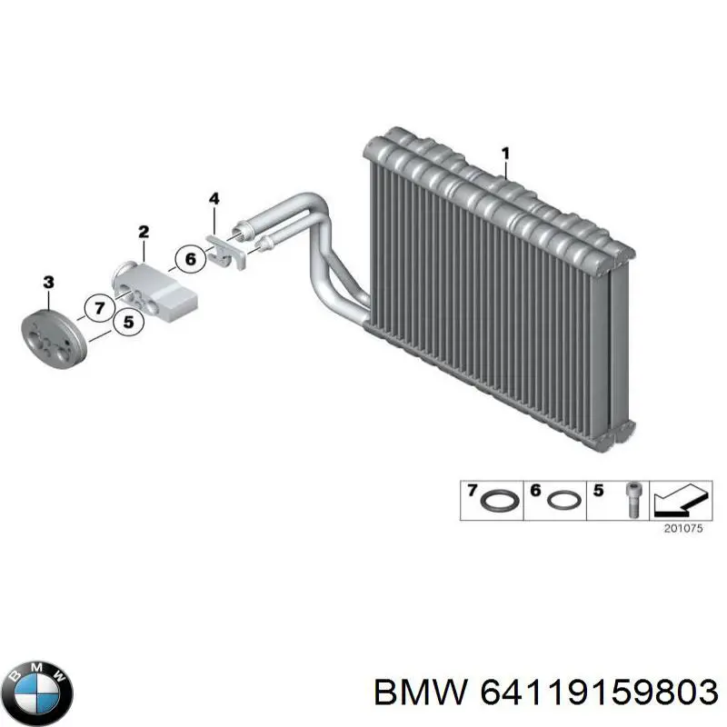 Válvula TRV de aparelho de ar condicionado BMW 64119159803 preço, a partir de 55,79 USD