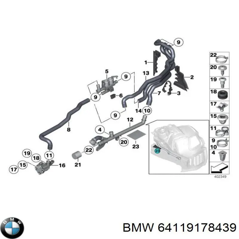 Compre 64119178439 BMW 