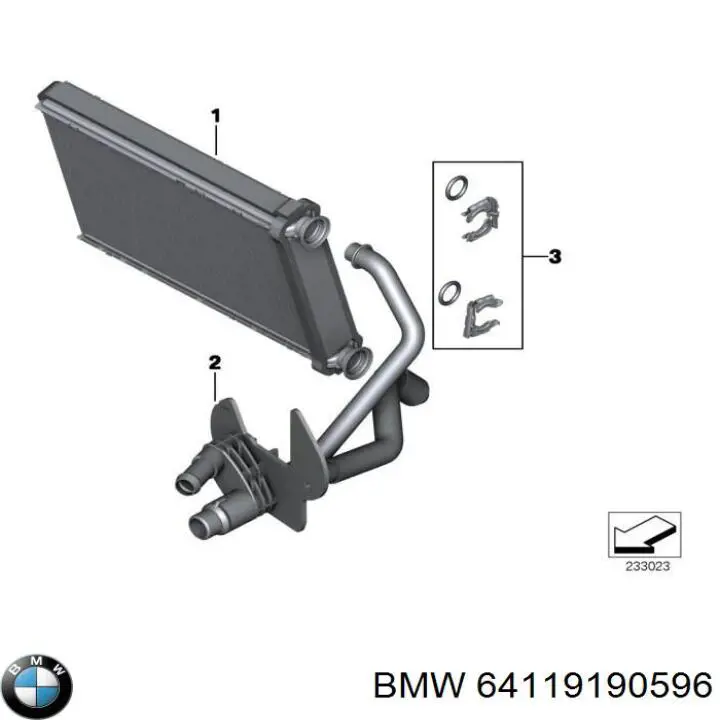 Radiador de forno (de aquecedor) BMW 64119190596 preço, a partir de 79,70 USD