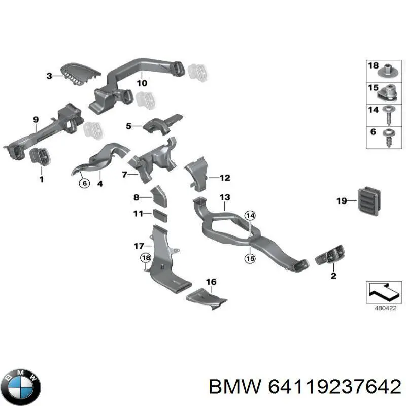  BMW 64119237642 preço, a partir de 69,37 USD