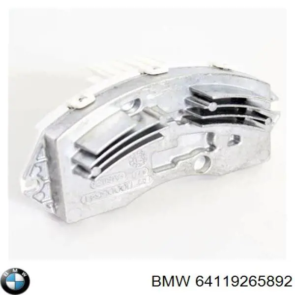 Resistor (resistência) de ventilador de forno (de aquecedor de salão) BMW 64119265892 preço, a partir de 62,99 USD