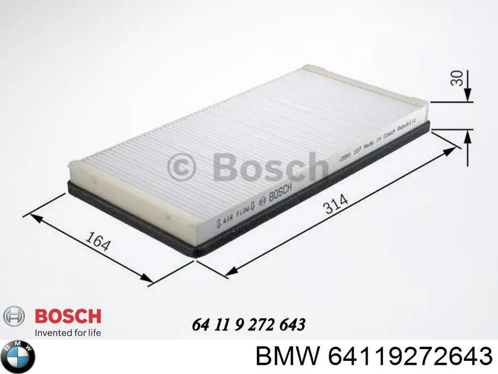 Compre 64119272643 BMW Filtro de salão