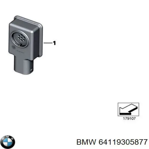 64119305877 BMW Sensor de sujidade de ar