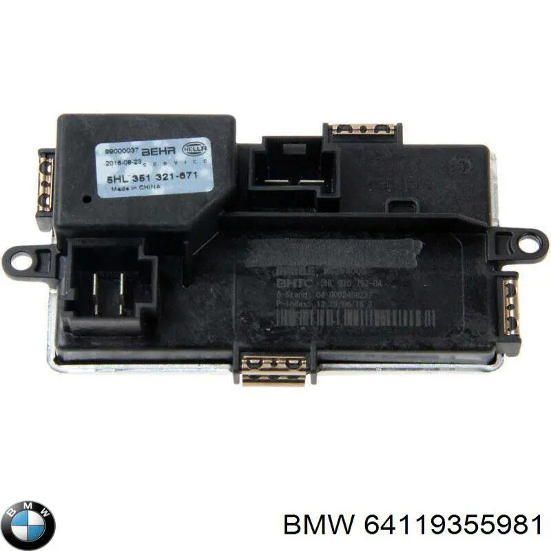 Resistor (resistência) de ventilador de forno (de aquecedor de salão) BMW 64119355981 preço, a partir de 103,86 USD