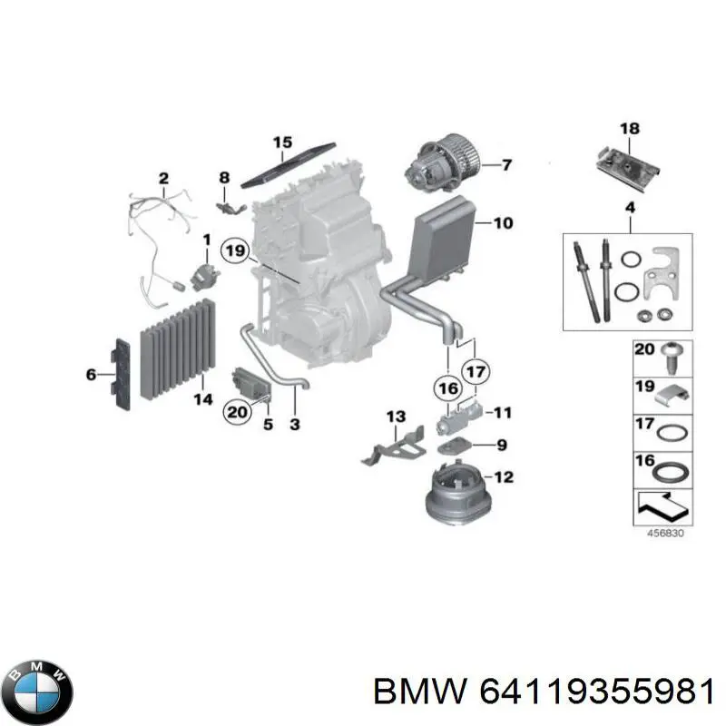Resistor (resistência) de ventilador de forno (de aquecedor de salão) BMW 64119355981 preço, a partir de 86,50 USD