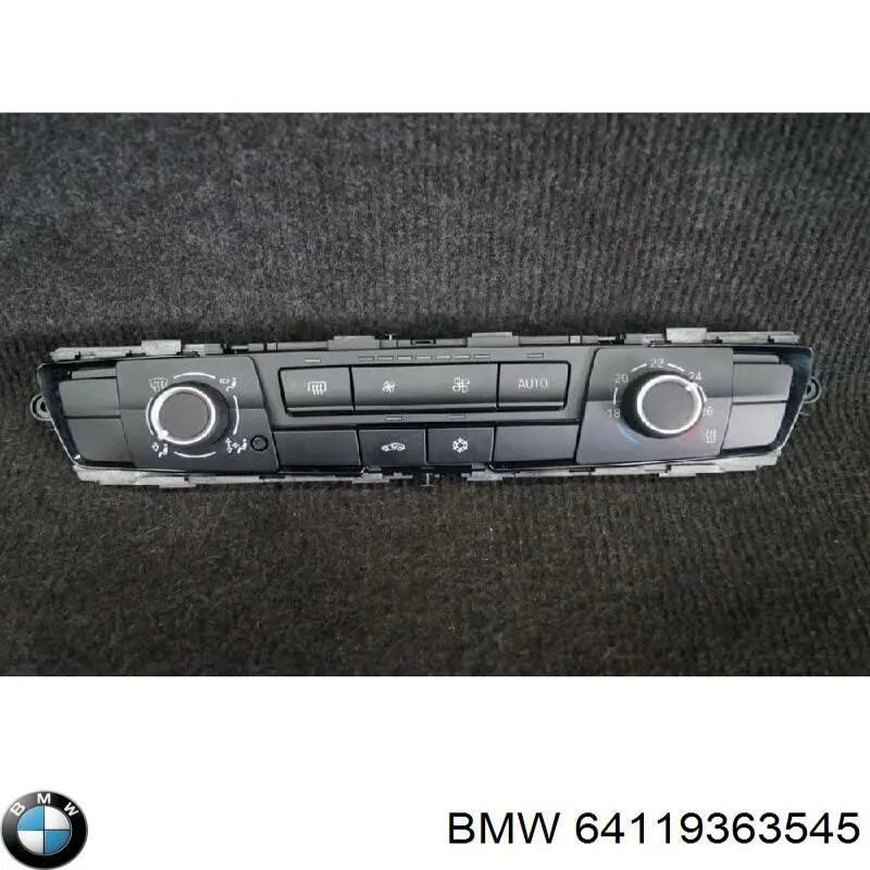 64119363545 BMW Unidade de controlo dos modos de aquecimento/condicionamento