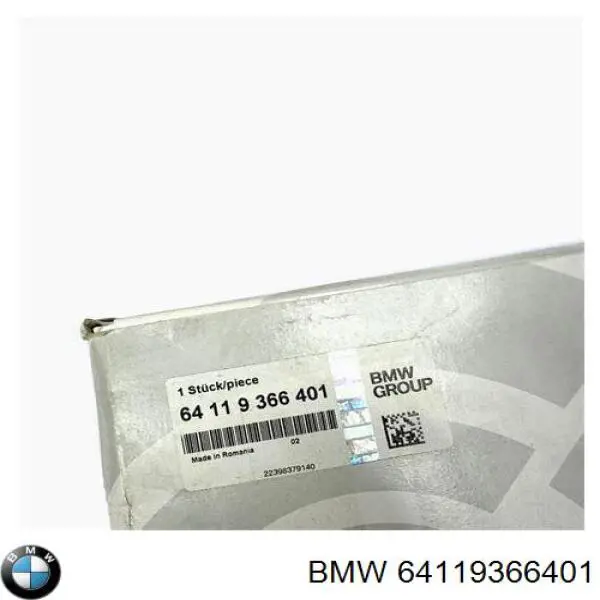 Filtro de salão BMW 64119366401 preço, a partir de 7,43 USD