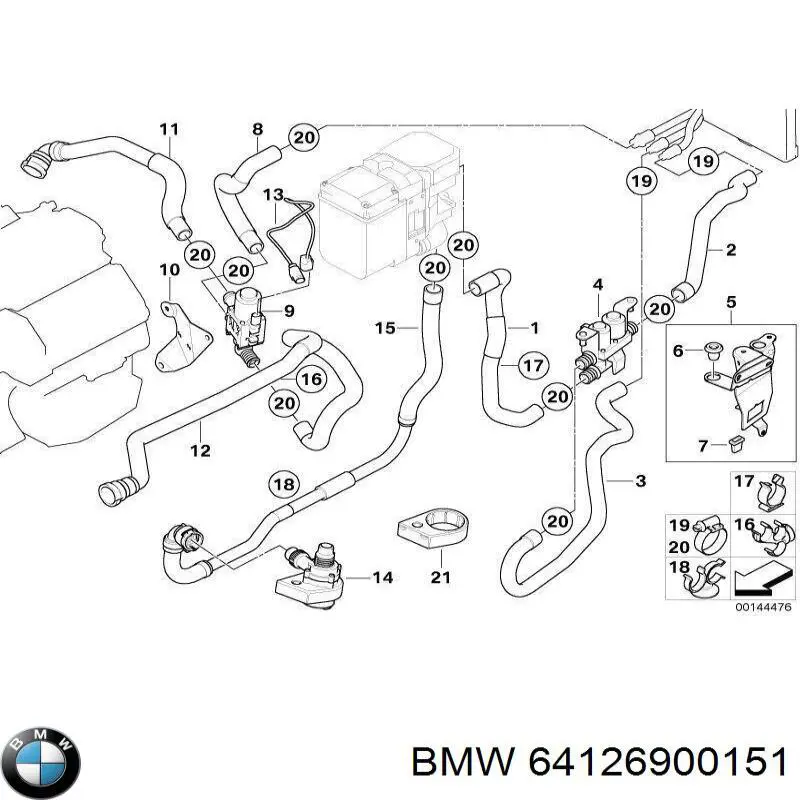  BMW 64126900151 preço, a partir de 57,04 USD