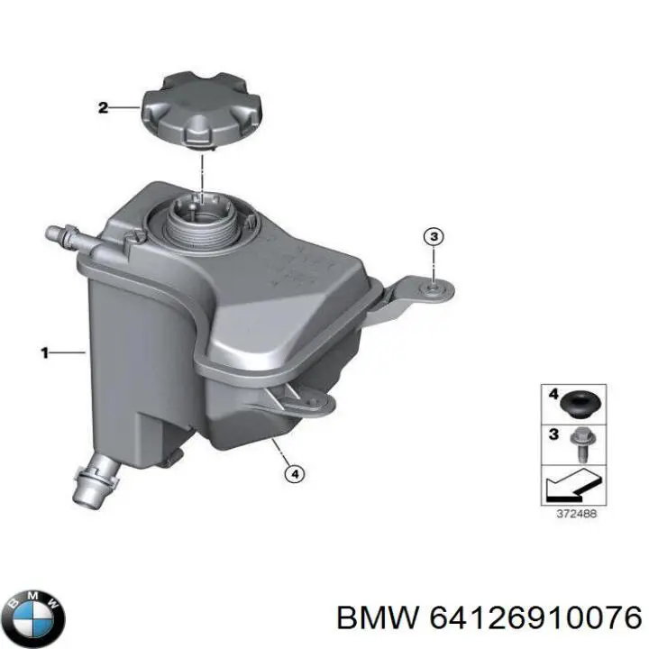 Cápsula (prendedor) de fixação de grelha do radiador ao panel BMW 64126910076 preço, a partir de 7,91 USD