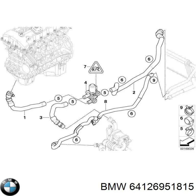 Válvula de forno (de aquecedor) BMW 3  E90
