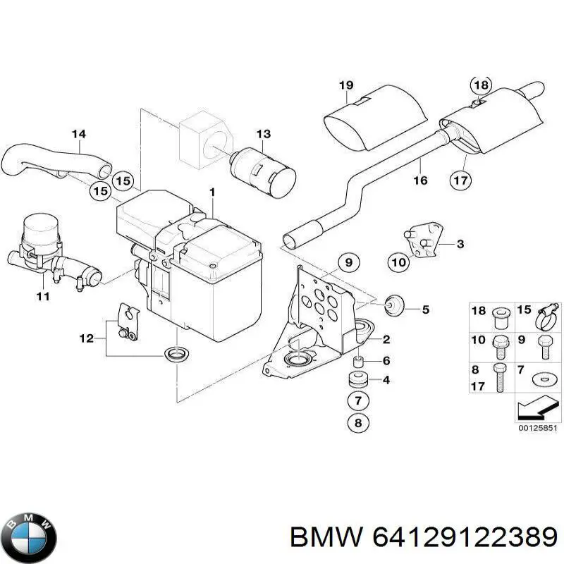 Módulo de bomba de combustível com sensor do nível de combustível BMW 64129122389 preço, a partir de 388,84 USD