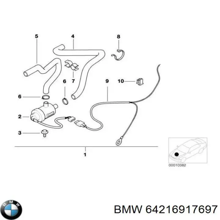  BMW 64216917697 preço, a partir de 37,46 USD