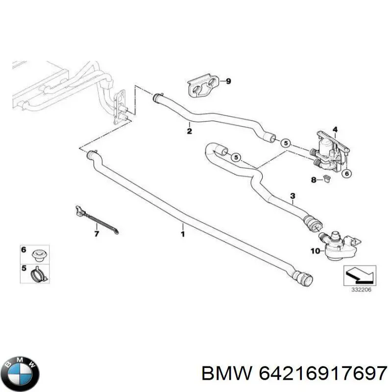 Compre 64216917697 BMW 