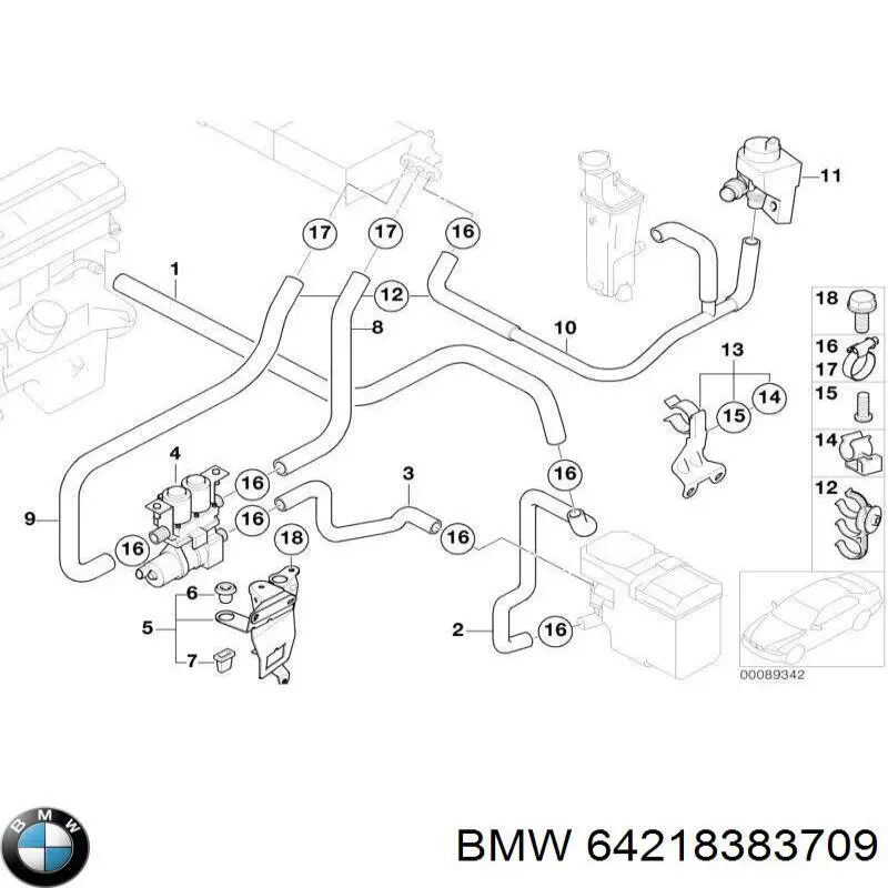  BMW 64218383709 preço, a partir de 50,99 USD