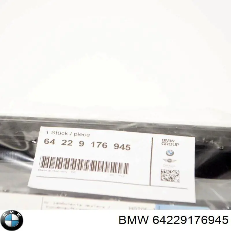 Compre 64229176945 BMW Grelha traseira de ventilação