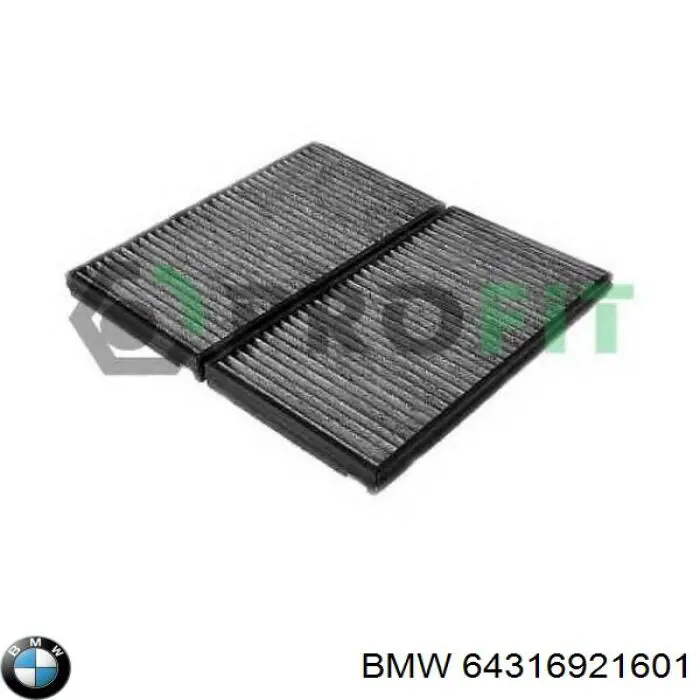 Filtro de salão BMW 64316921601 preço, a partir de 15,40 USD